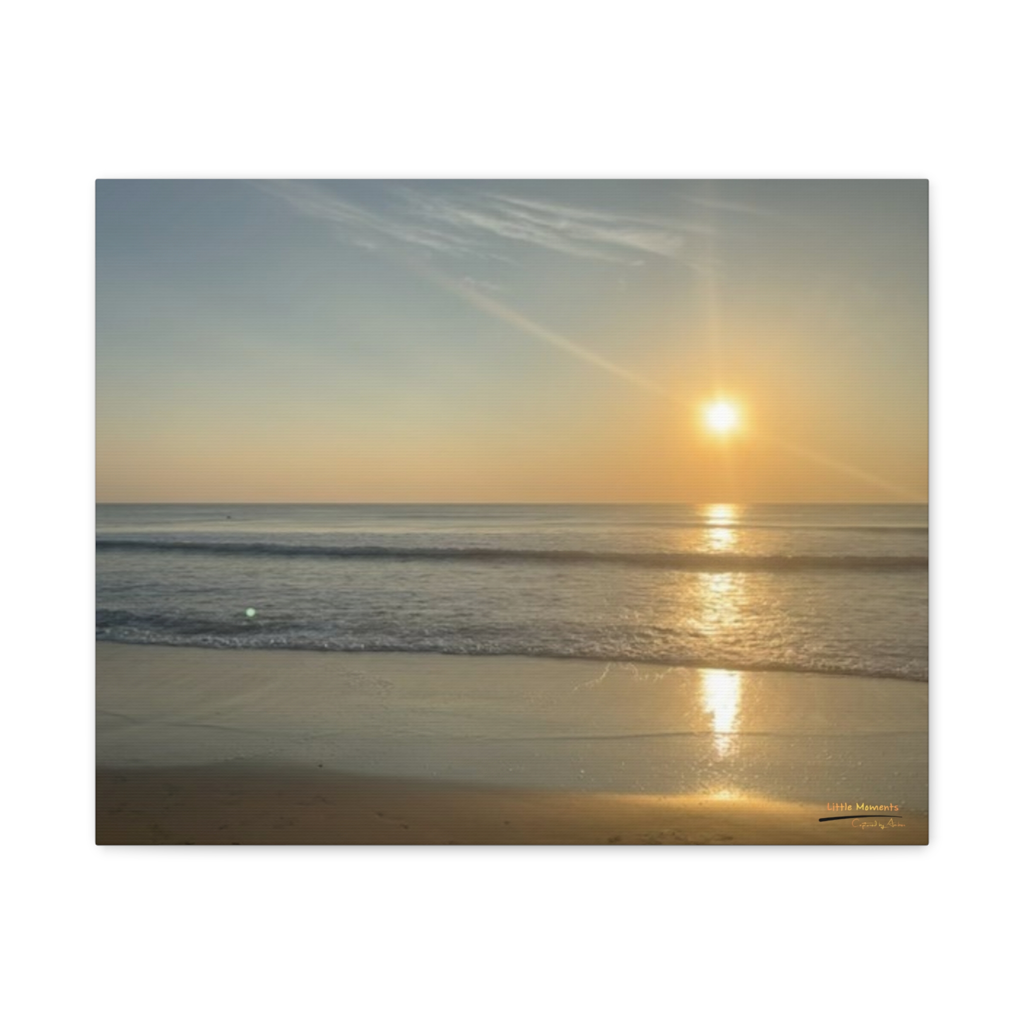 Sunrise Over Ocean Canvas