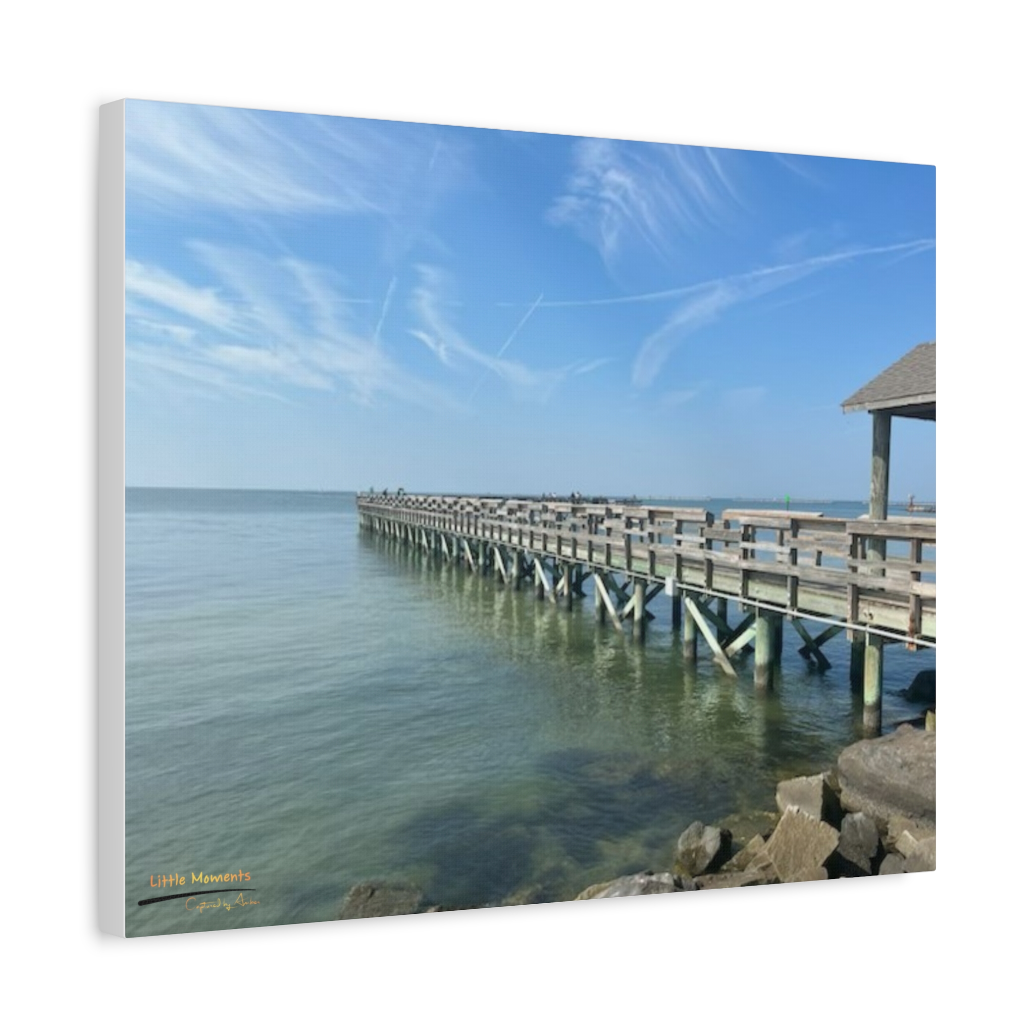 Pier Over Calm Seas canvas
