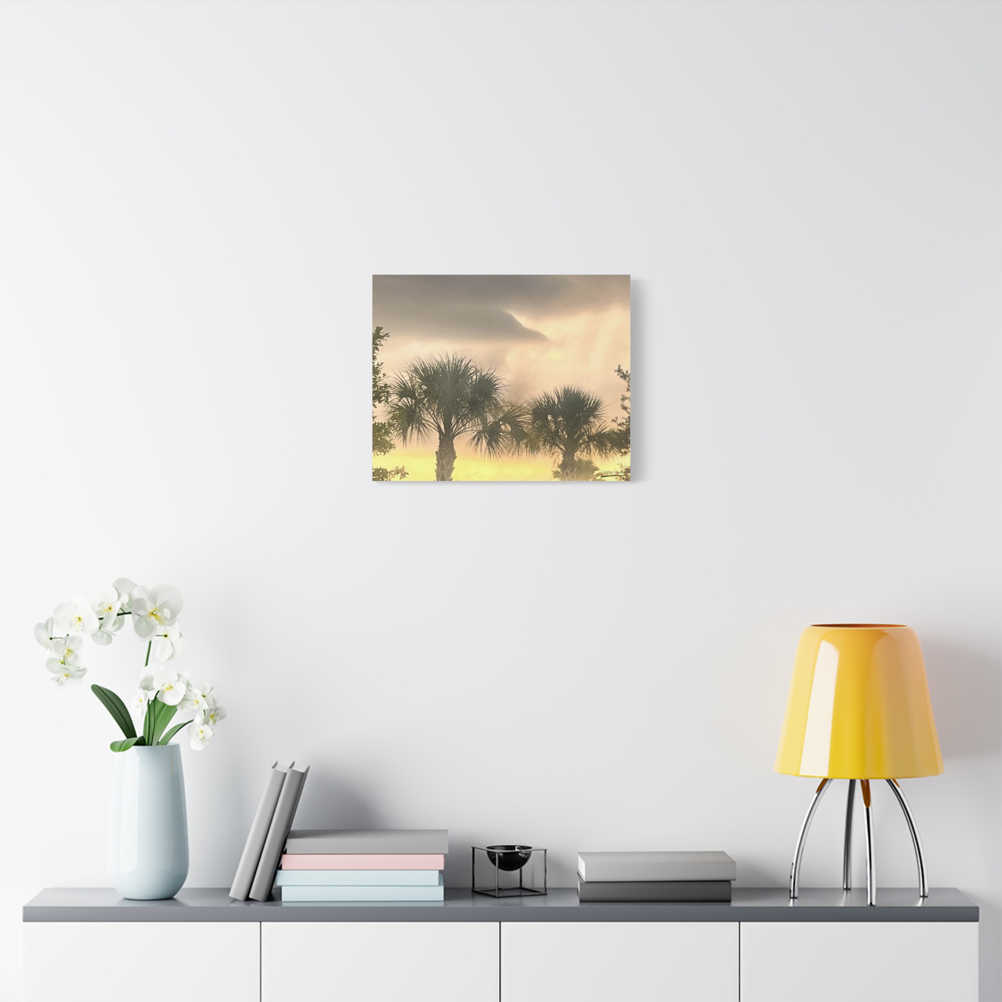 Palm Trees at Dusk canvas