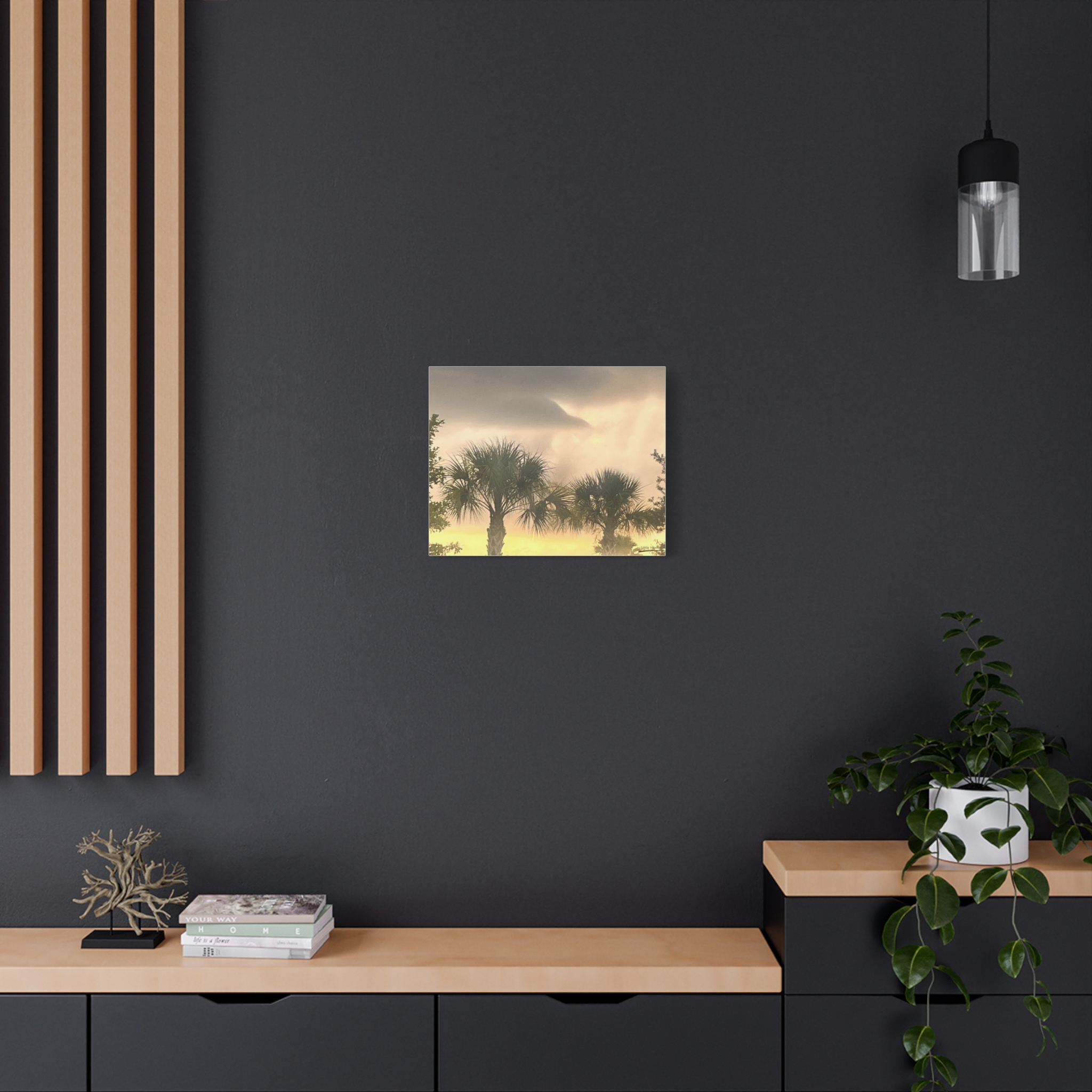 Palm Trees at Dusk canvas