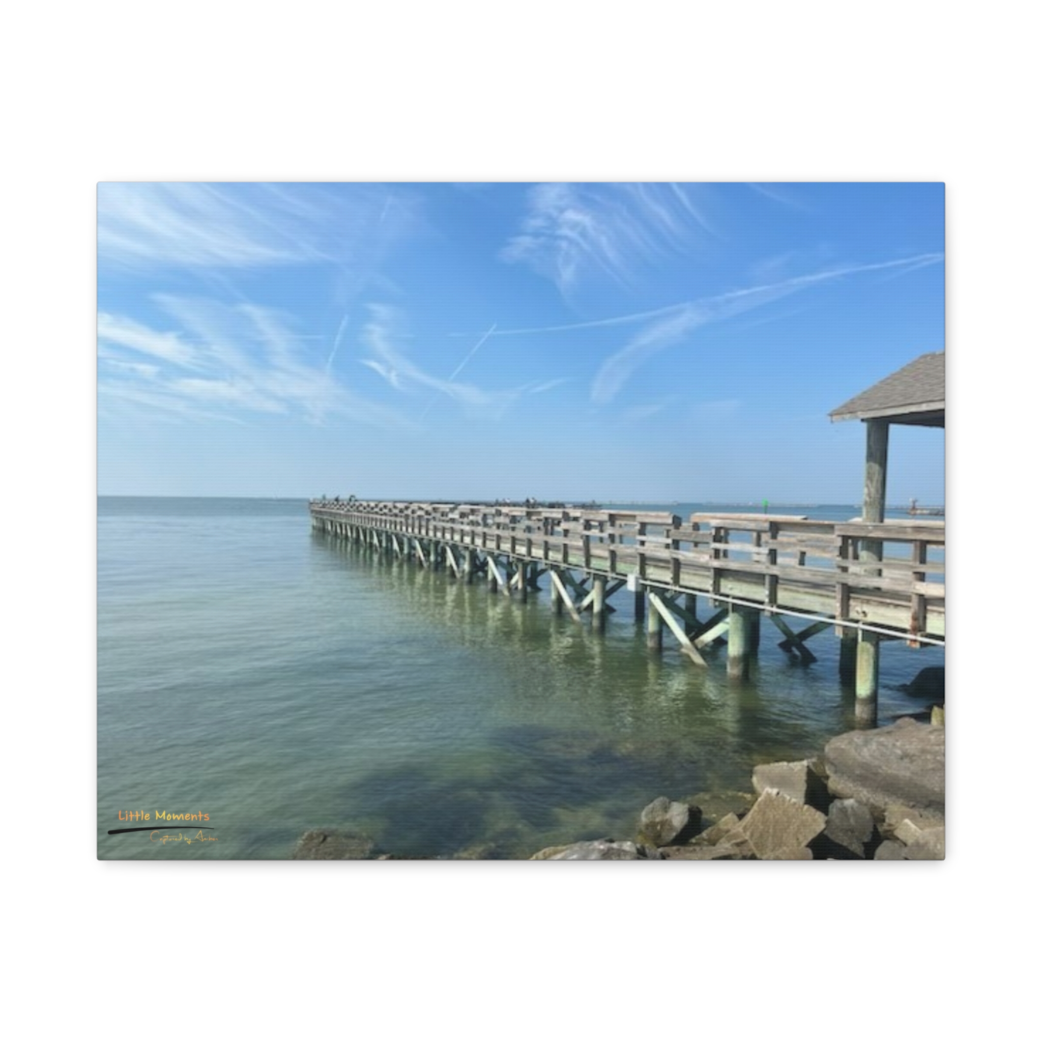 Pier Over Calm Seas canvas