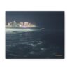 City Lights at Night Ocean Waves series 1 canvas