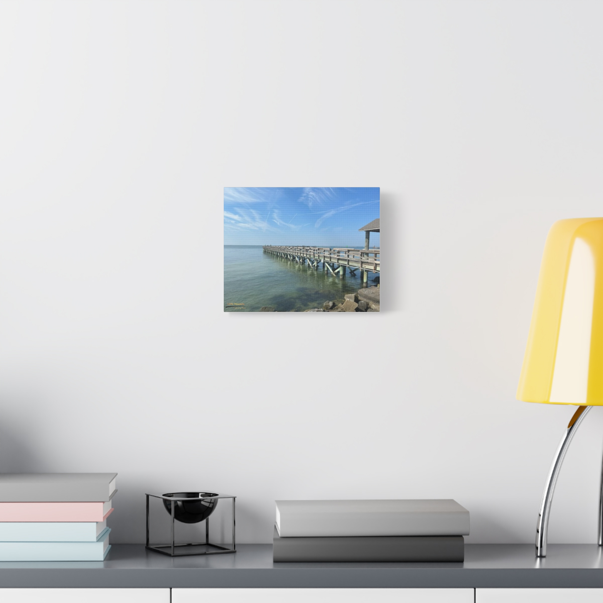Pier Over Calm Seas canvas