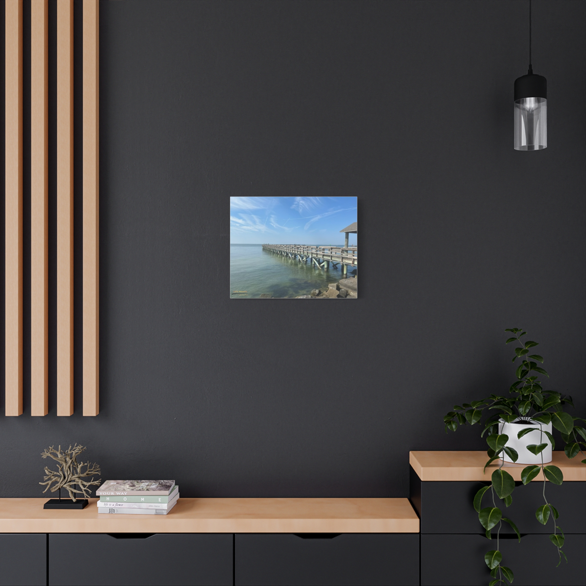 Pier Over Calm Seas canvas