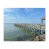 Pier Over Calm Seas canvas