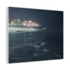 City Lights at Night Ocean Waves series 1 canvas