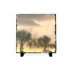 Palm Trees at Dusk Slate Desk Plaque — Tropical Sunset Photo Accent