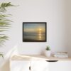 10247153417962240253_2048.jpeg Sunrise Over Ocean Matte Canvas Framed Wall Art — Serene Ocean Photography Print