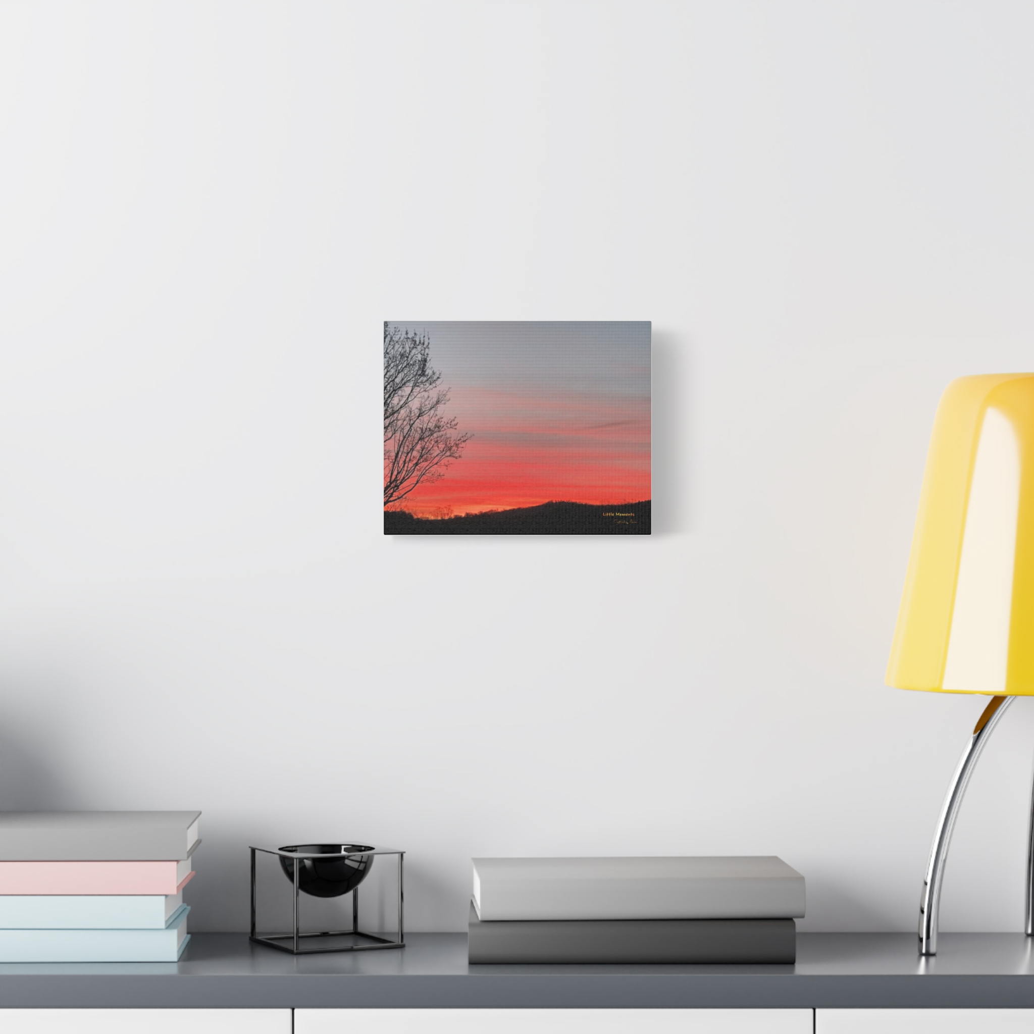 Appalachian Red Sky2 Canvas Print — 'Little Moments' Matte Stretched Wall Art