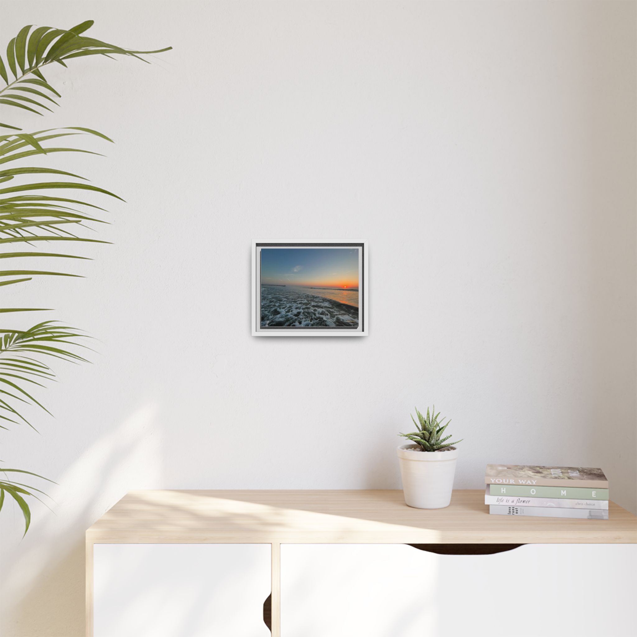 Rolling Sunset Waves Canvas Print — Ocean Waves Wall Art