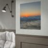 Crashing Waves Sunset Poster — Rolled Beach Wall Art