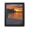 Evening Pier 2 Matte Canvas - Sunset Fishing Dock Wall Art