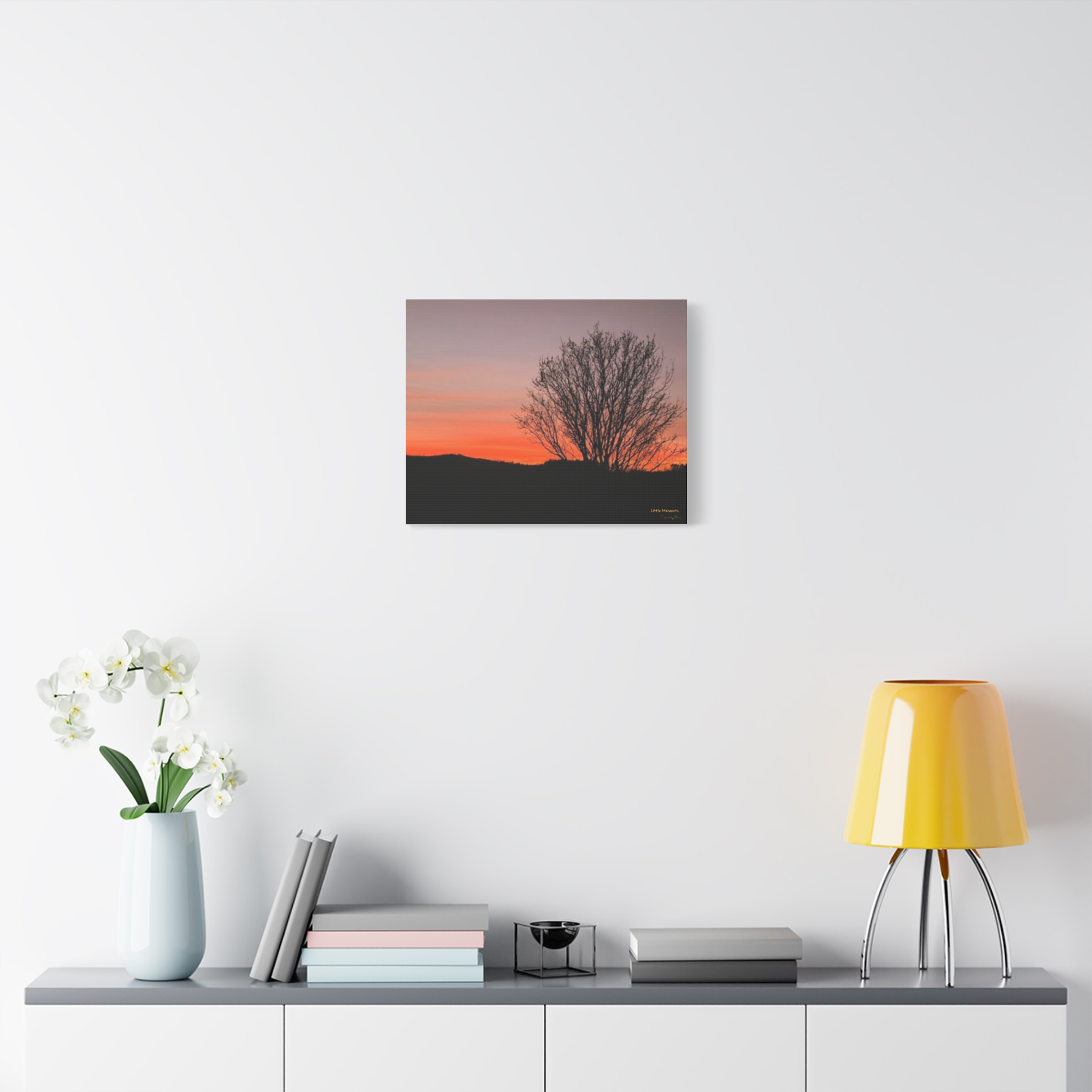 Appalachian Red Sky3 Matte Canvas Print — Stretched Wall Art