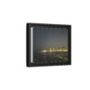 City Lights at Night series2 Framed Matte Canvas Print — Nighttime Coastal Cityscape
