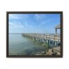 10924550503266299693_2048.jpeg Pier Over Calm Seas Framed Matte Canvas Print