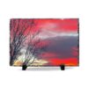 Vibrant Red Sky Slate Plaque — Vibrant Red Evening Desk Decor