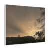 11131383410009328054_2048.jpeg Passing Storm Canvas Wall Art — Golden Sky Landscape Matte Stretched Canvas