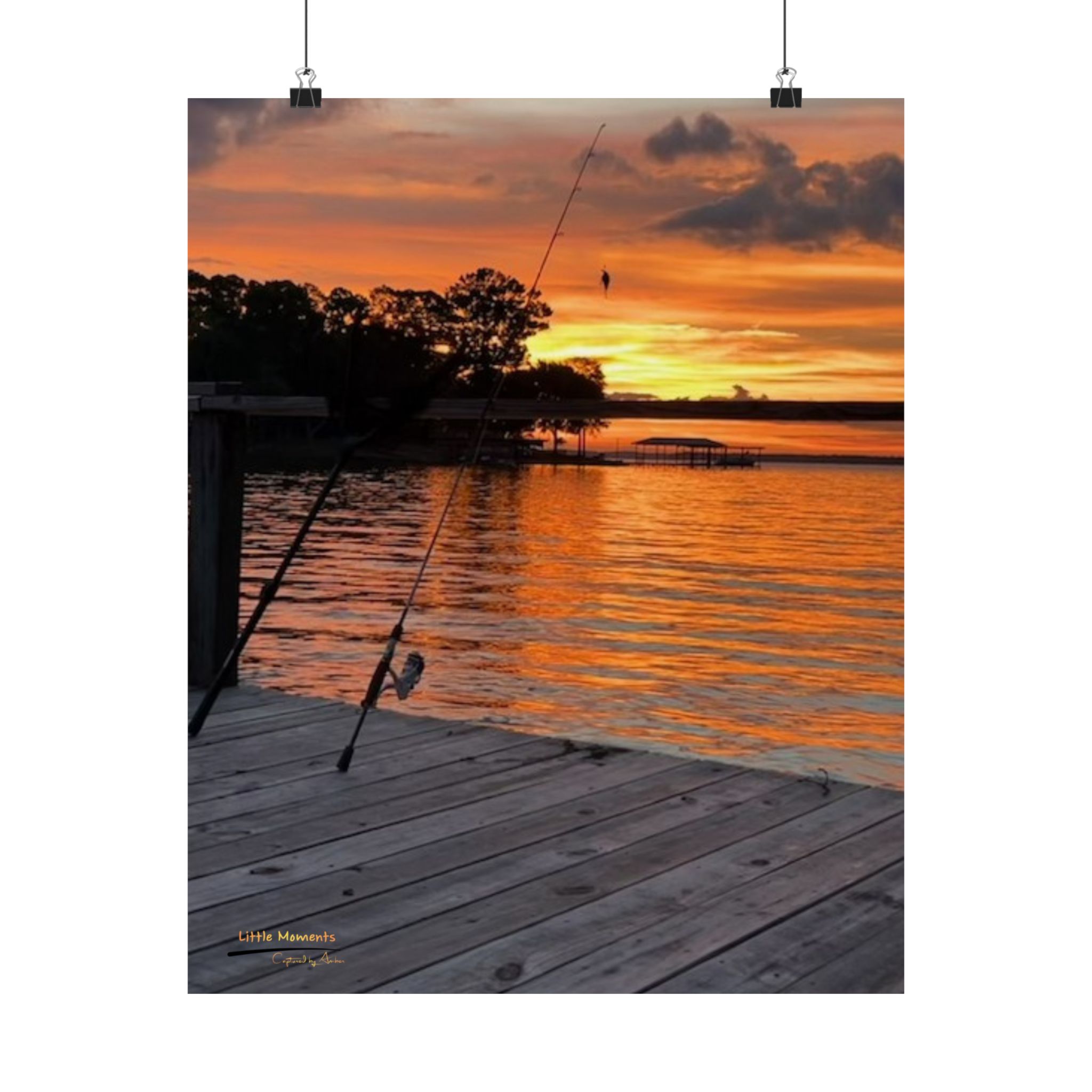 Evening Pier 2 Poster — Matte Vertical Wall Art