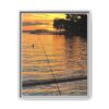 Evening Pier Matte Canvas Print — Framed Wall Art