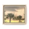 Palm Trees at Sunset Matte Framed Canvas Wall Art