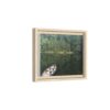Canoe at Dawn Matte Canvas Print — Serene Forest Reflection Wall Art