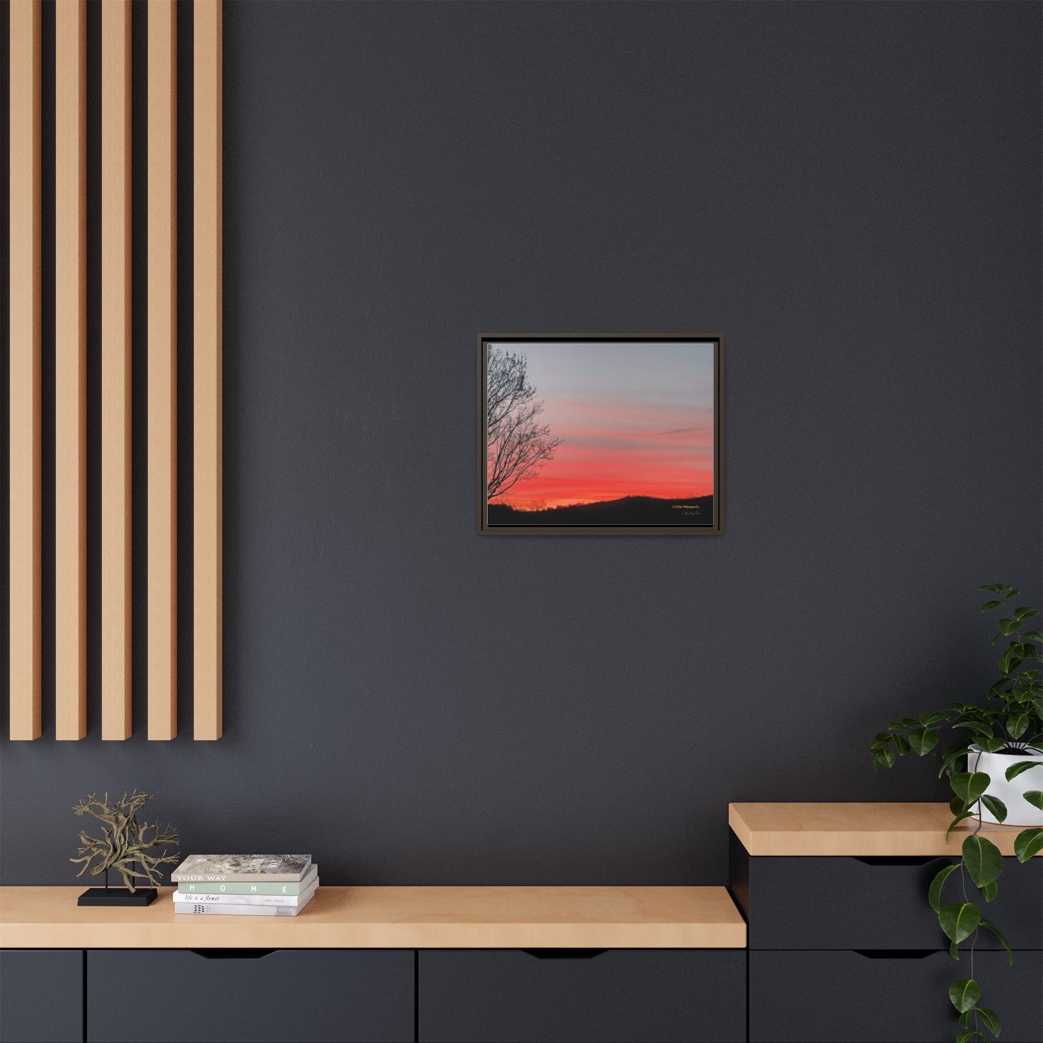 Appalachian Red Sky2 Landscape Wall Art — 'Little Moments'