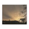 11740591267100963489_2048.jpeg Passing Storm Canvas Wall Art — Golden Sky Landscape Matte Stretched Canvas