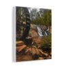 Waterwheel Waterfall Matte Canvas Print — Rustic Landscape Wall Art