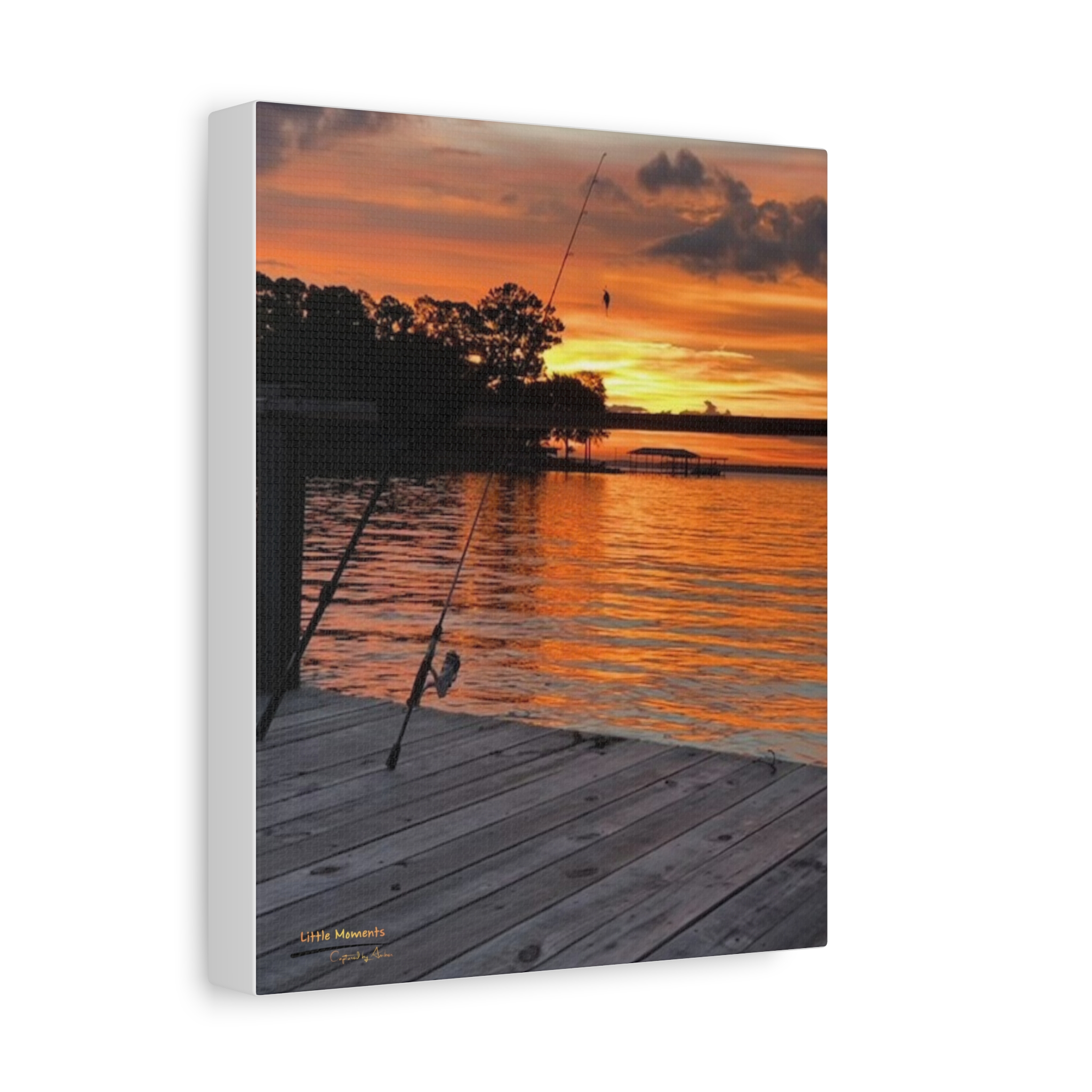 Evening Pier Canvas Wall Art — Matte Stretched Canvas
