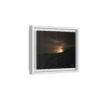 Moon Glow Ridge Framed Matte Canvas Print — moon Over Silhouette Landscape