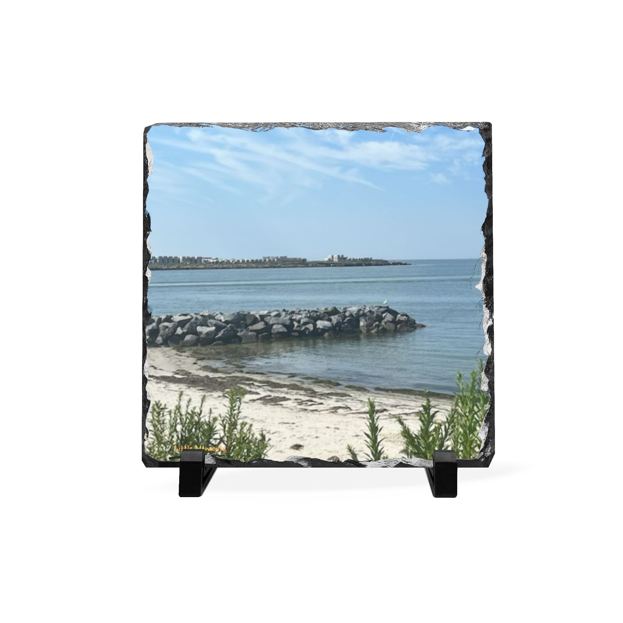 12503195451804241185_2048.jpeg Seaside Beach Slate Desk Plaque — Beachscape Office Décor