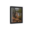 Waterwheel Waterfall Framed Canvas Print – Rustic Nature Wall Art