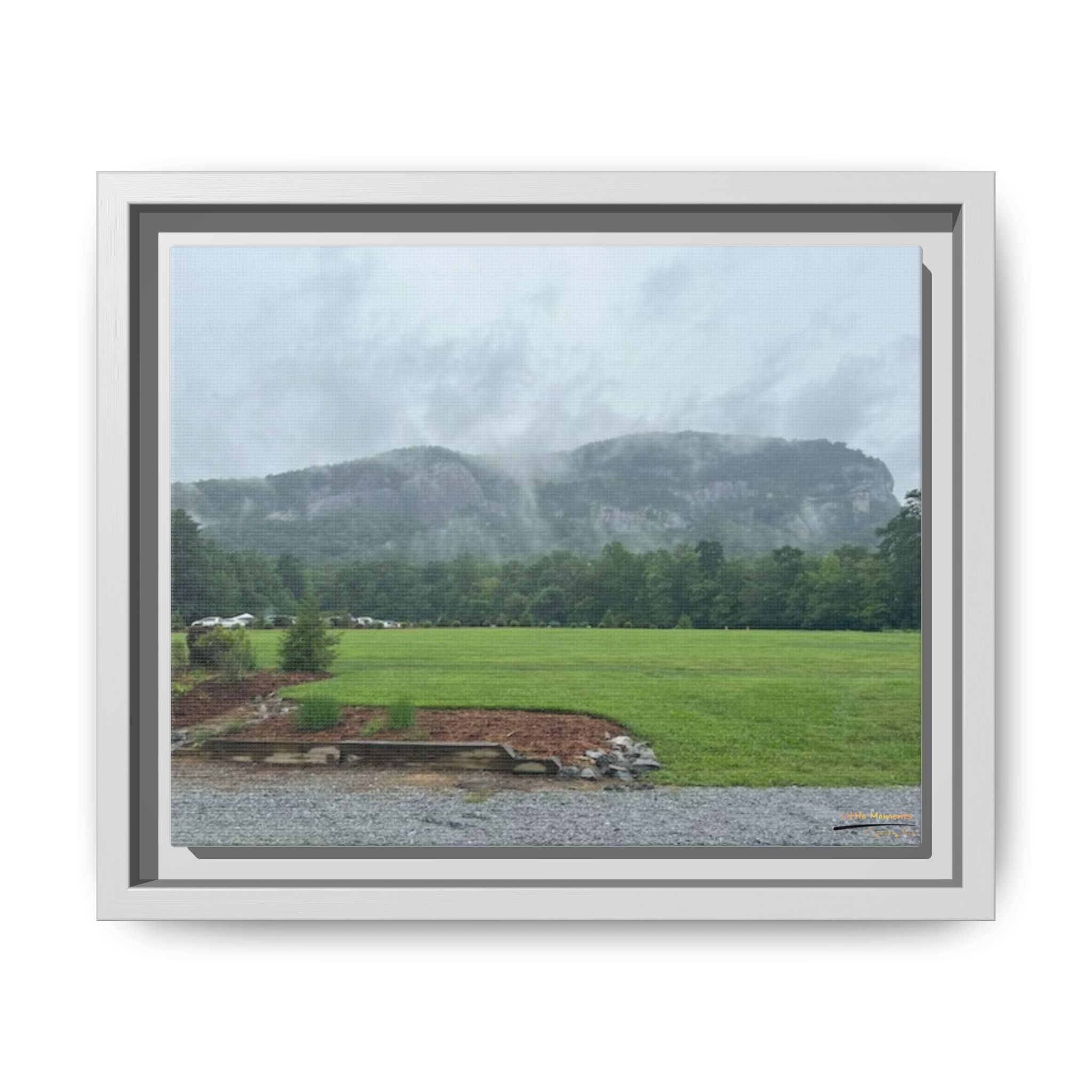 12622204680014935016_2048.jpeg Framed Matte Canvas Print — Misty Mountain Landscape