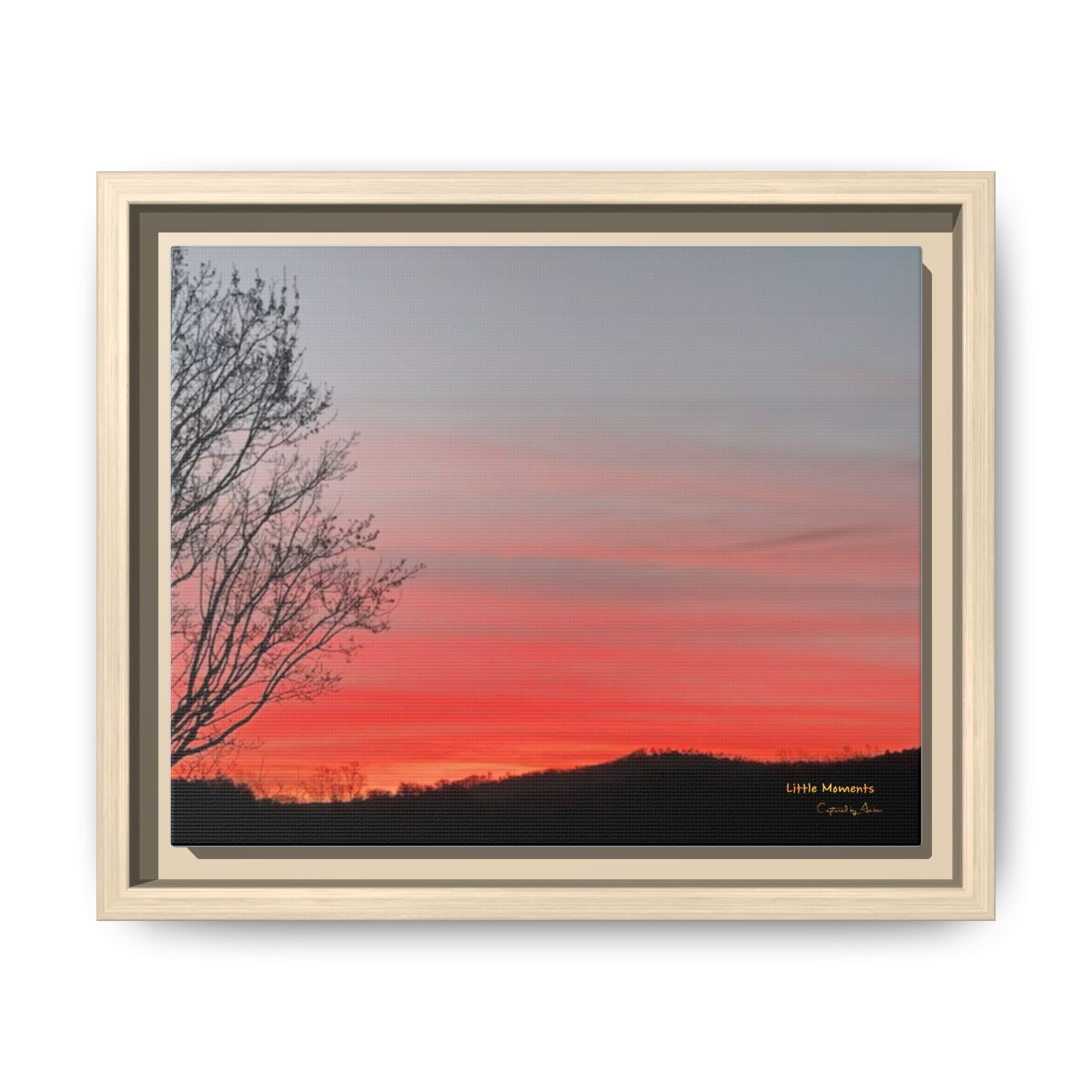 Appalachian Red Sky2 Landscape Wall Art — 'Little Moments'
