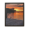 Evening Pier 2 Matte Canvas - Sunset Fishing Dock Wall Art
