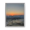 Crashing Waves Sunset Canvas Print — Framed Matte Beach Wall Art