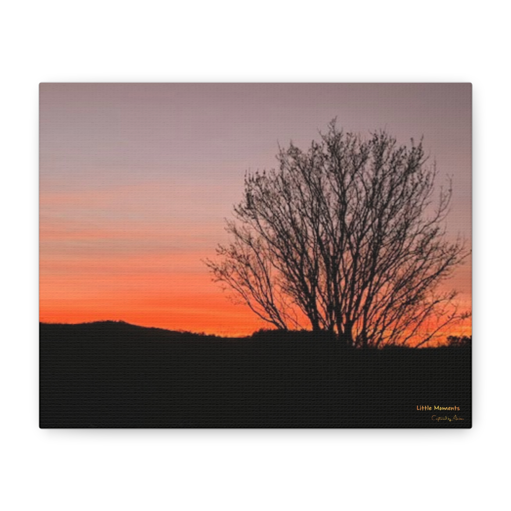 Appalachian Red Sky3 Matte Canvas Print — Stretched Wall Art