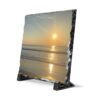Sunrise Over Ocean Slate Desk Plaque — Coastal Sunrise Photo Decor