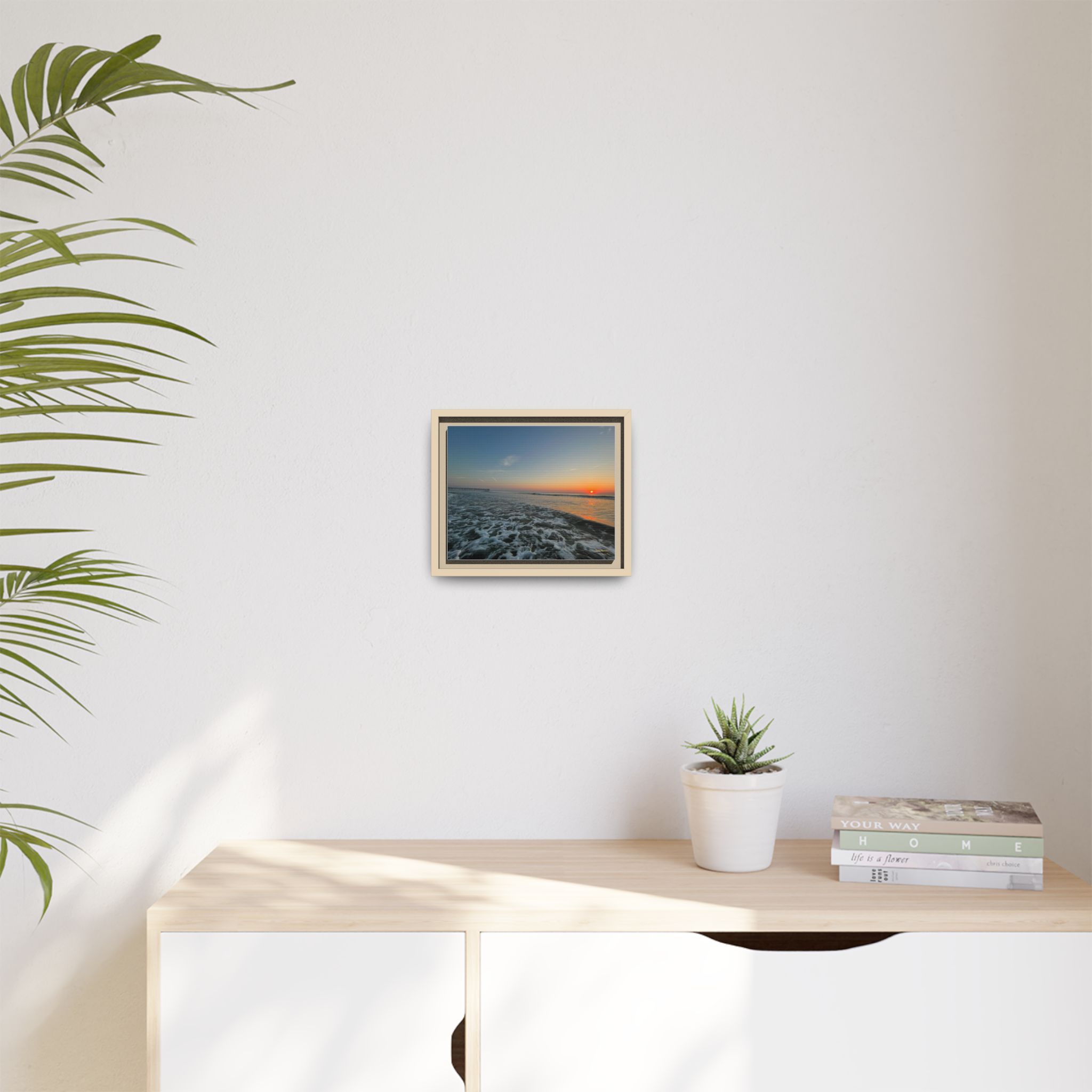 Rolling Sunset Waves Canvas Print — Ocean Waves Wall Art
