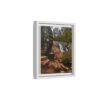 Waterwheel Waterfall Framed Canvas Print – Rustic Nature Wall Art