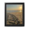 13450903802502336009_2048.jpeg Sunset Beach Tire Track framed Canvas — Tire Track Seashore Wall Art