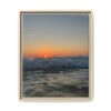 Crashing Waves Sunset Canvas Print — Framed Matte Beach Wall Art