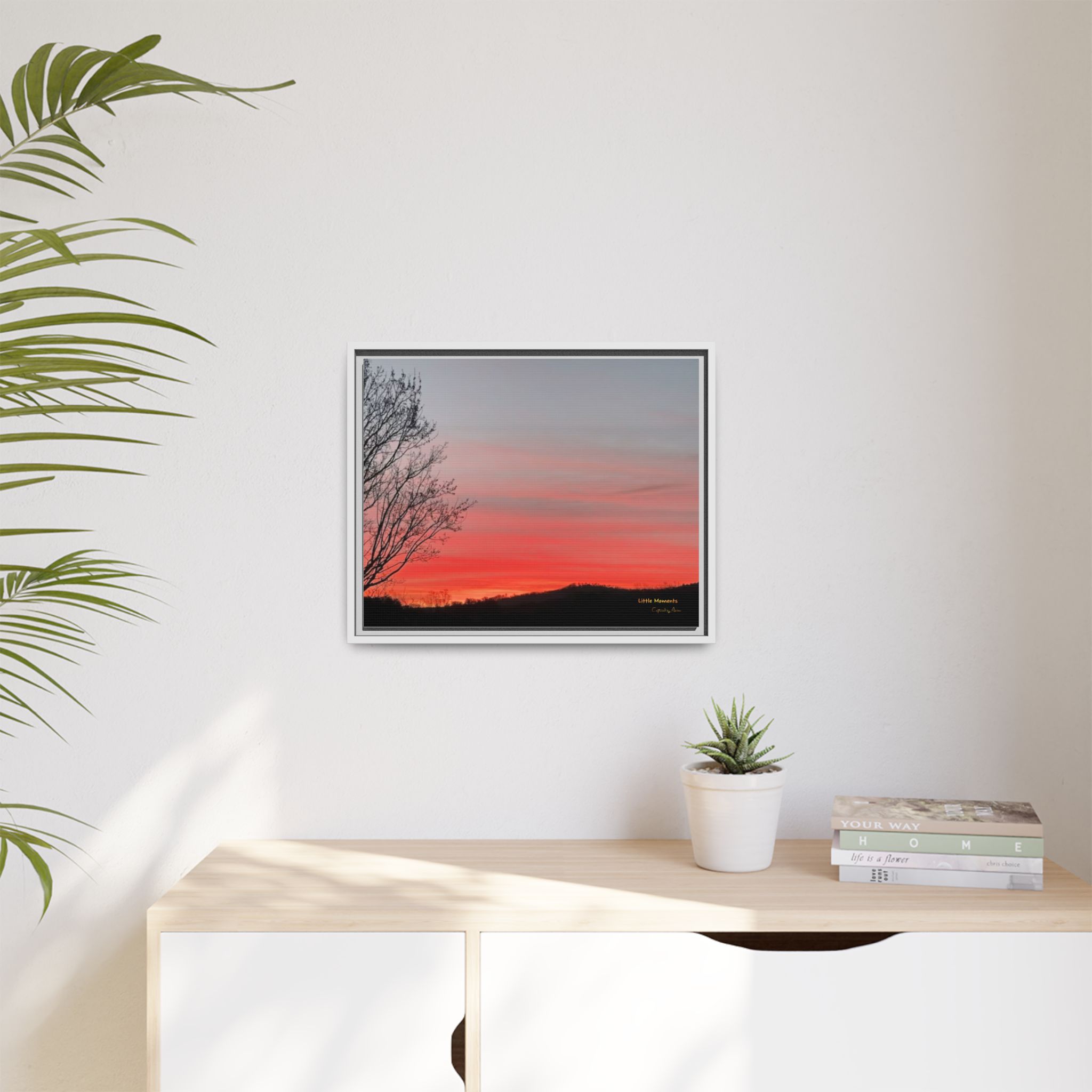 Appalachian Red Sky2 Landscape Wall Art — 'Little Moments'
