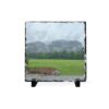 Misty Mountain Slate Desk Plaque — Custom Landscape Photo Keepsake