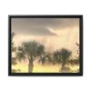 Palm Trees at Sunset Matte Framed Canvas Wall Art