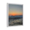 Crashing Waves Sunset Canvas Print — Framed Matte Beach Wall Art