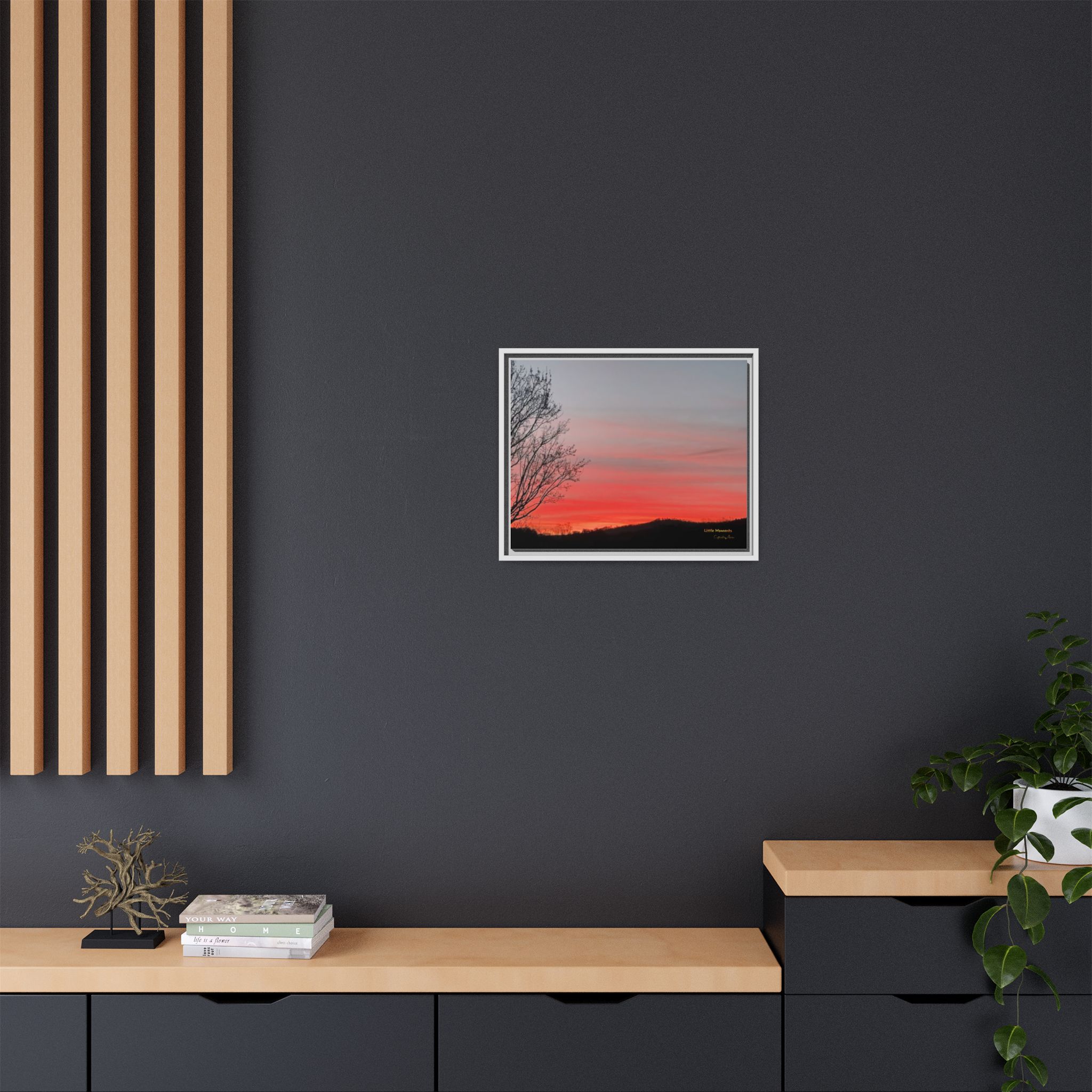 Appalachian Red Sky2 Landscape Wall Art — 'Little Moments'