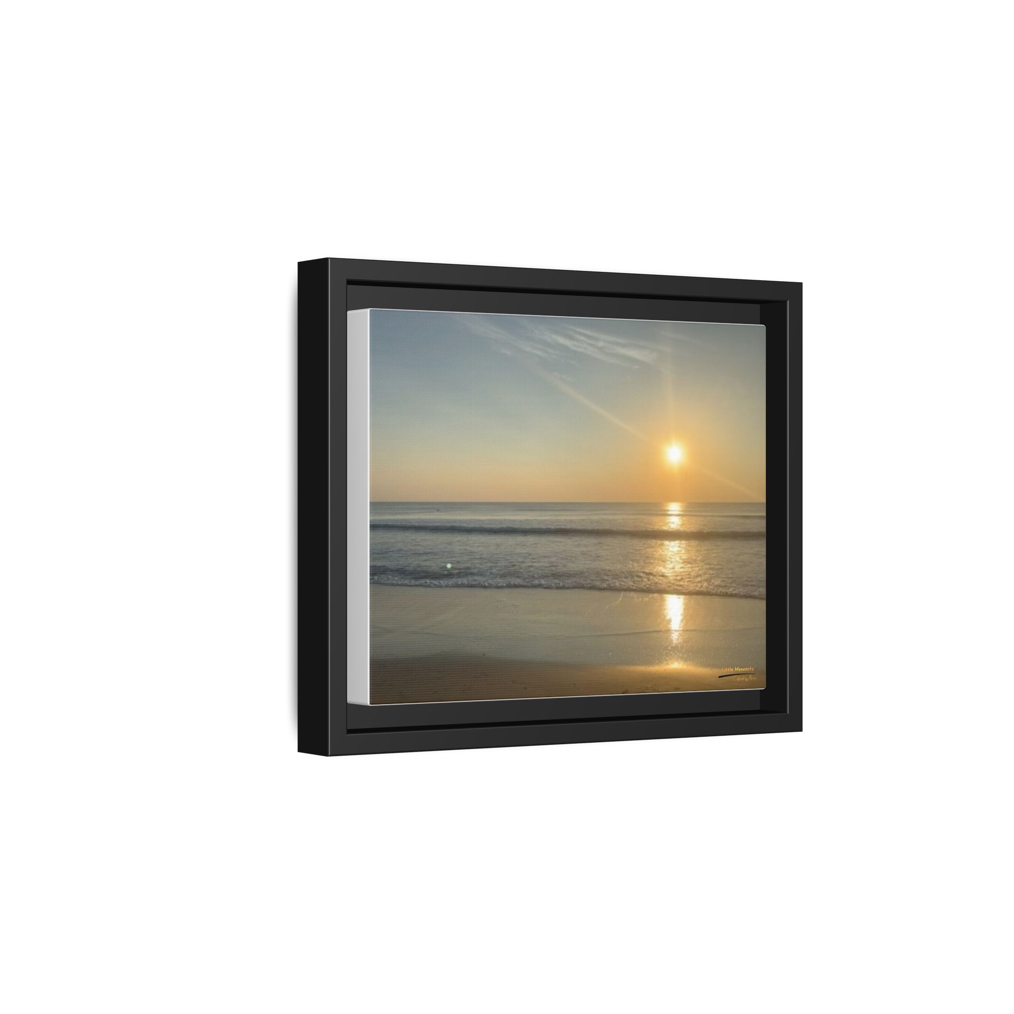 14531573312580053812_2048.jpeg Sunrise Over Ocean Matte Canvas Framed Wall Art — Serene Ocean Photography Print