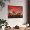 Appalachian Red Sky 1 Poster — Red Sky Landscape Wall Art