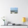 Seaside Jetti Beach Canvas Print — Seaside Harbor Matte Wall Art